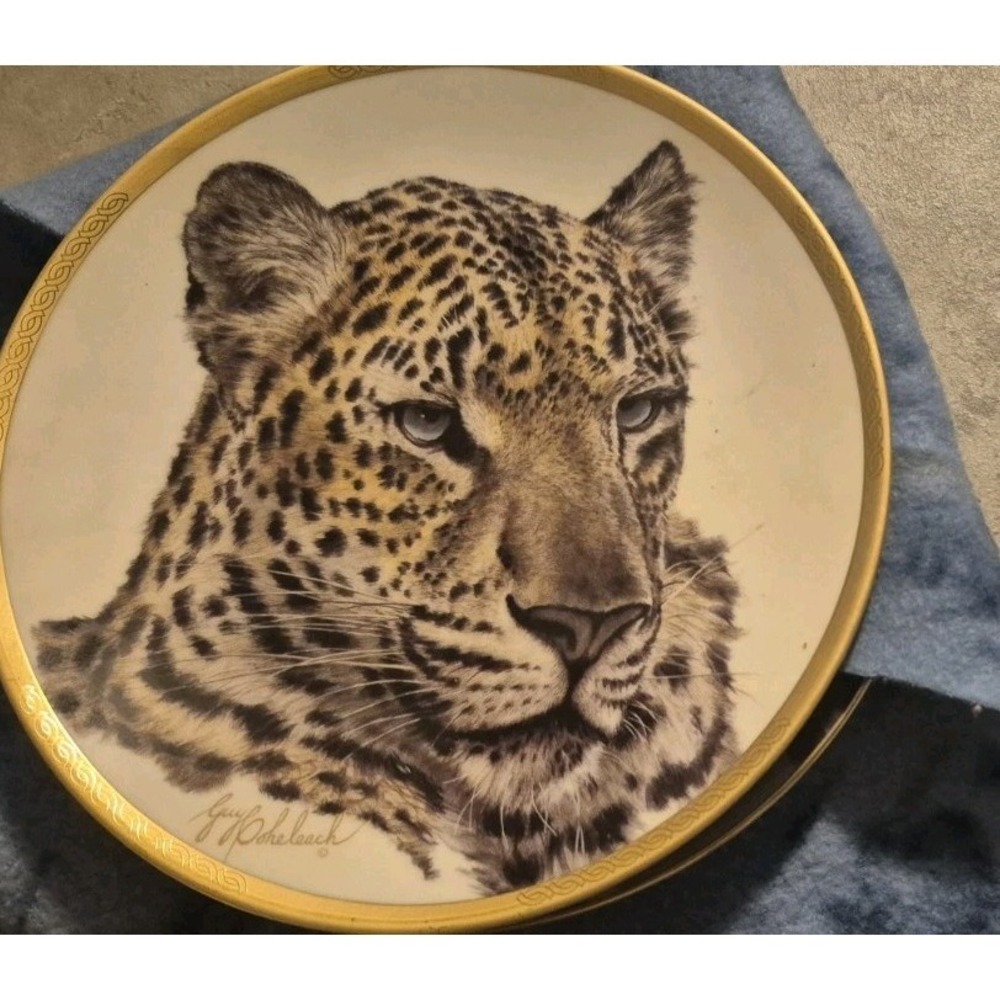 Lenox Great Cats‎ Of The World Plate Collection Limited Edition Chinese Leopard